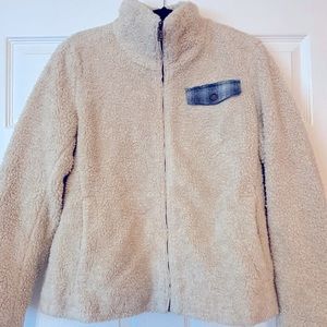 Pendleton cream teddy zip up jacket
